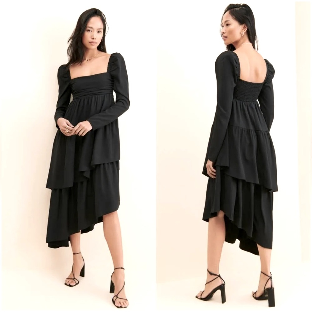 WeWoreWhat* Asymmetrical Puff Sleeve Dress